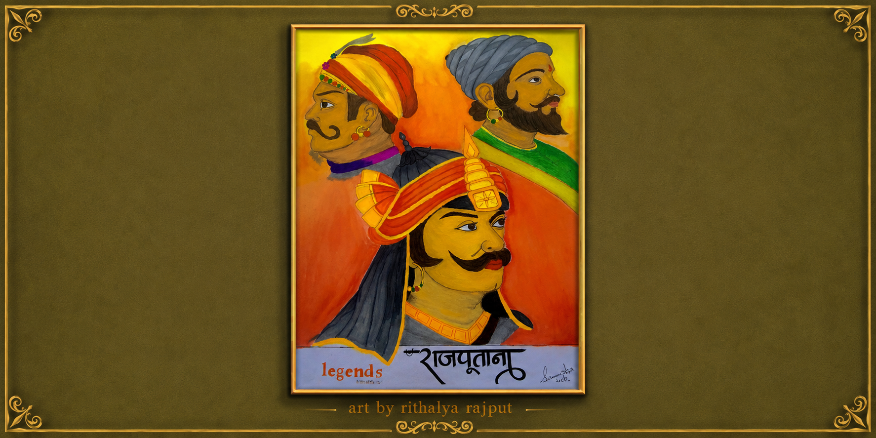 Rajputana Legends Painting by Sandeep Rajput (Rithalya Rajput) from Rithala Village